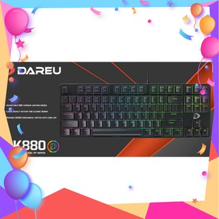 Bàn phím cơ gaming dareu dk880 87key - bản mới ek880