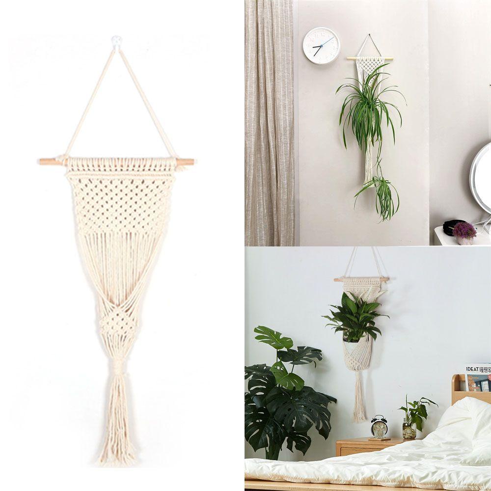 Giá Đỡ Chậu Hoa Bằng Dây Thừng Cotton Bện 1