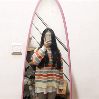 Áo Len Kẻ Màu ( Có ảnh thật )