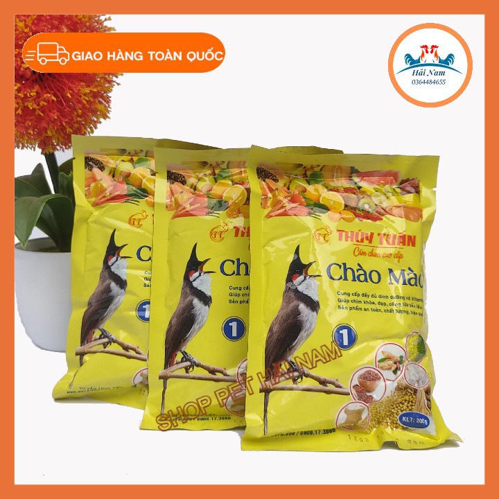 Cám chim chào mào  ( Combo 5 Gói  x 200 g ) - Thức ăn cho chim chào mào Thúy Tuấn