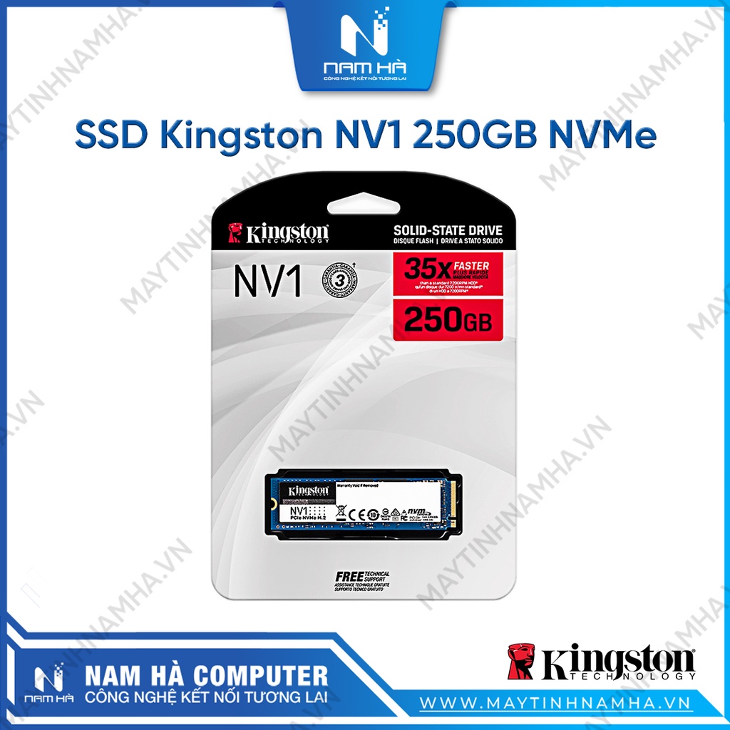 Ổ cứng SSD Kingston NV1 250GB NVMe PCIe Gen 3.0 x 4 (SNVS/250G)