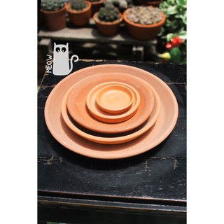 Dĩa lót chậu đất nung nhiều size