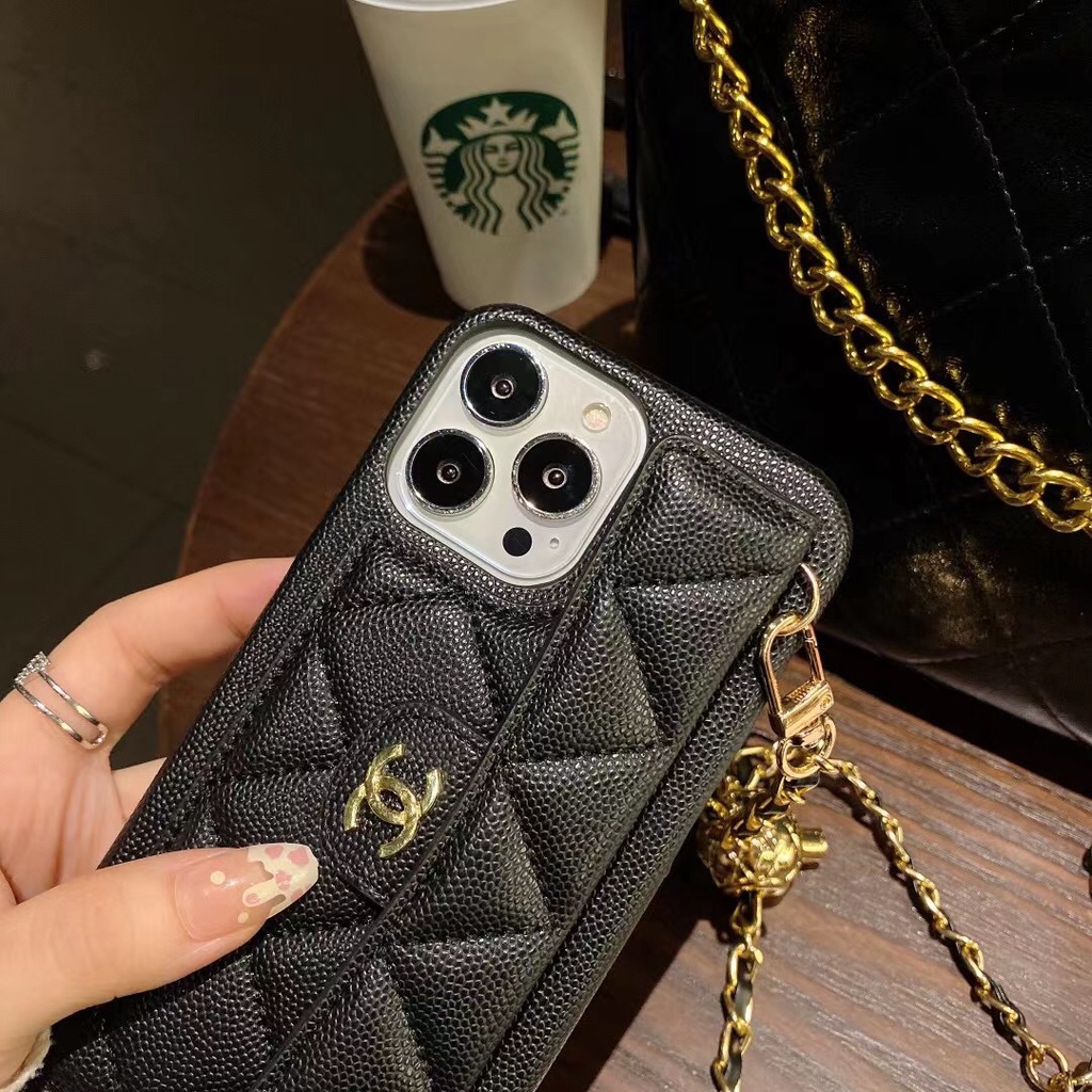 Ốp Điện Thoại Cao Cấp Có Ngăn Đựng Thẻ Và Dây Đeo Chéo Phong Cách Âu Mỹ Cho iphone1 15 15Promax xs max 11 15