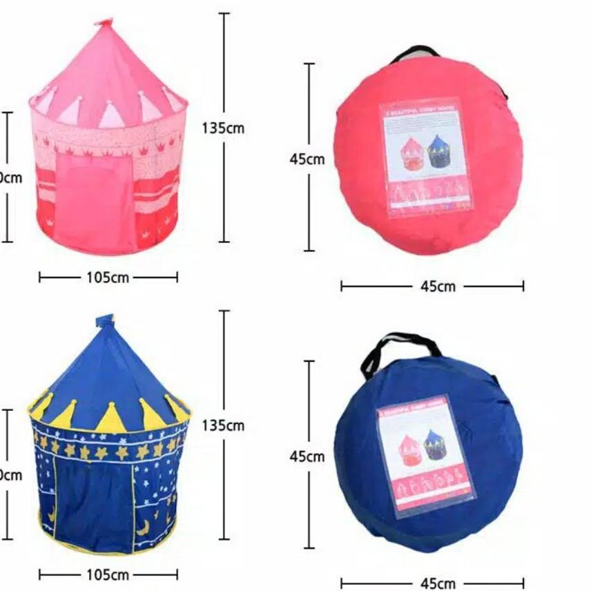 TENDA ♞ Lều Cắm Trại Lâu Đài JUMBO Cho Trẻ Em