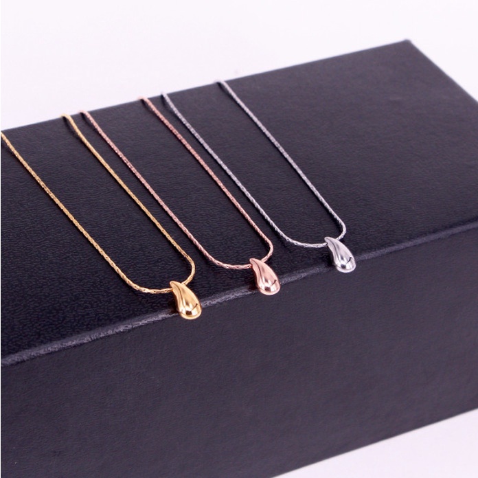 Dây Chuyền Giọt Nước 3D Titan Ko Han Rỉ TT 3928