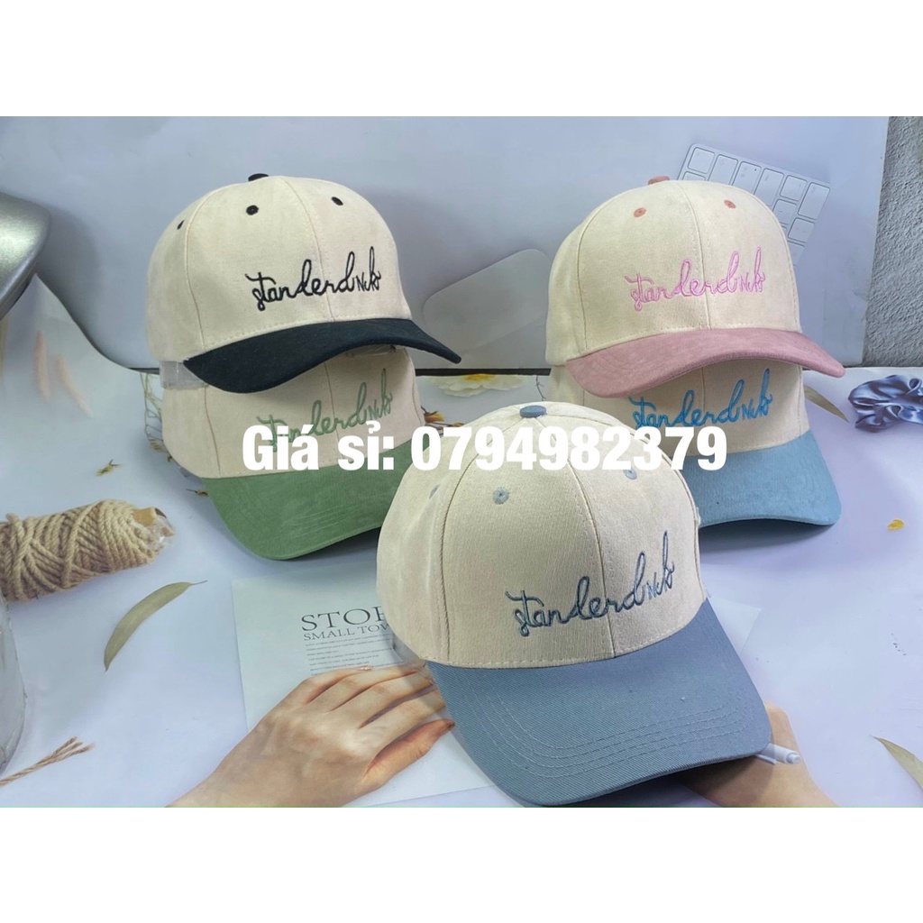 Nón kết lưỡi trai - Mũ nhung thêu chữ to STAN phong cách cá tính - đậm chất thời trang (Cap-Nón(Most))
