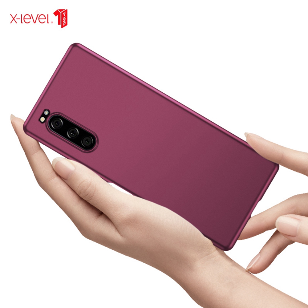 Ốp điện thoại silicon dẻo TPU mềm vải nhám cho  Sony Xperia 5