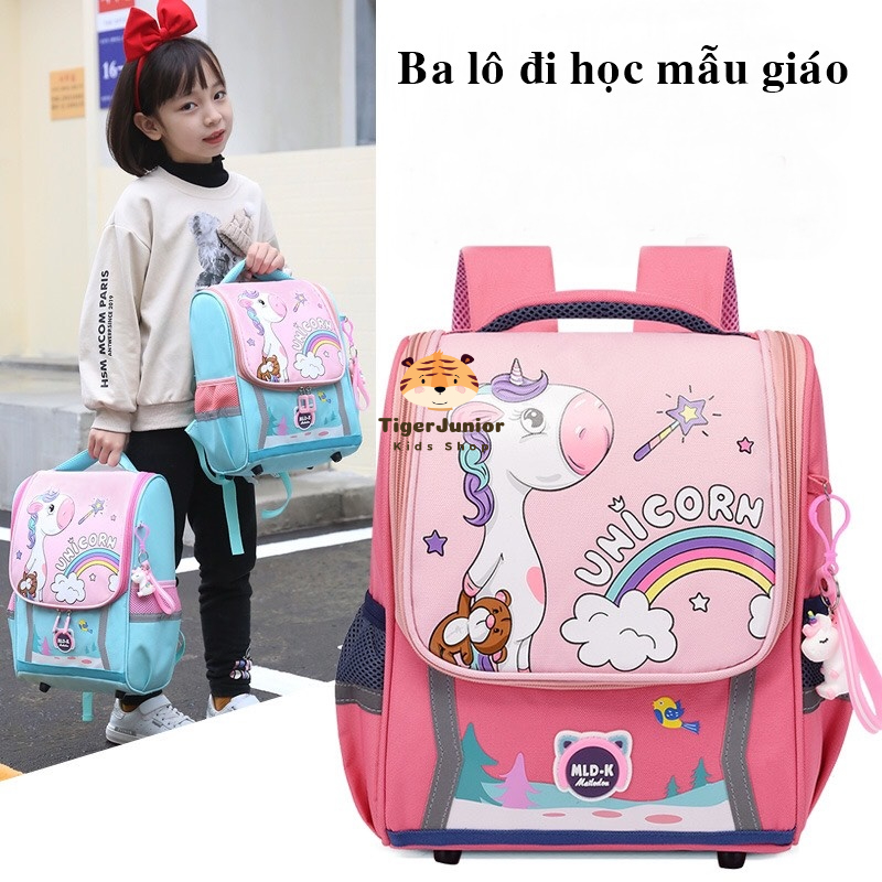 Balo Cho Bé Đi Học, Balo Unicorn Siêu Nhẹ Kỳ Lân Và Khủng Long Phi Hành Gia  MLD-K DD105