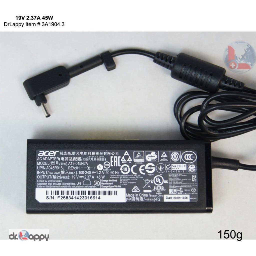 SẠC LAPTOP ACER SWIFT 3 ,SF314-51, SF314-51-38EE 19v-2.37a-45w