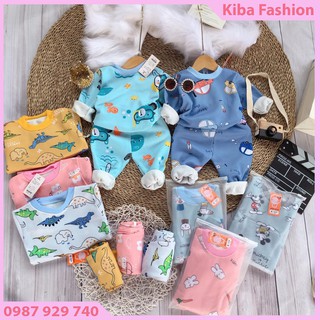 [HÀNG ĐẸP]Bộ quần áo nỉ lót lông dầy dặn, bảng màu mới bé trai/gái từ 5-14kg BNLL0250-Màu sắc sẽ thay đổi theo lô hàng