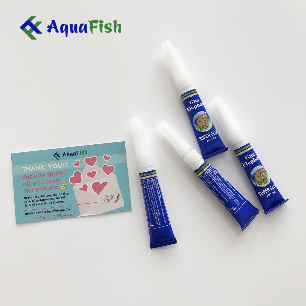 Combo 2 Tuýp Keo Dán Rêu, Cây Thủy Sinh, Gắn Đá, Gắn San Hô Bể Cá Cảnh