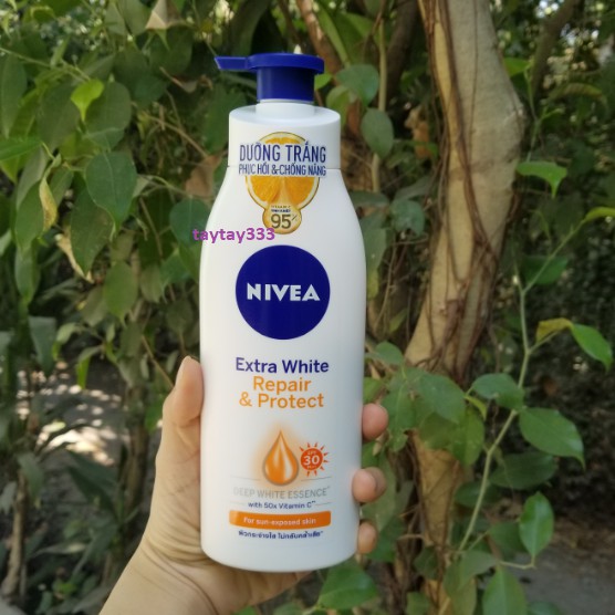 Sữa Dưỡng Thể Nivea Trắng Da, Chống Nắng SPF 30 PA++(350ml)