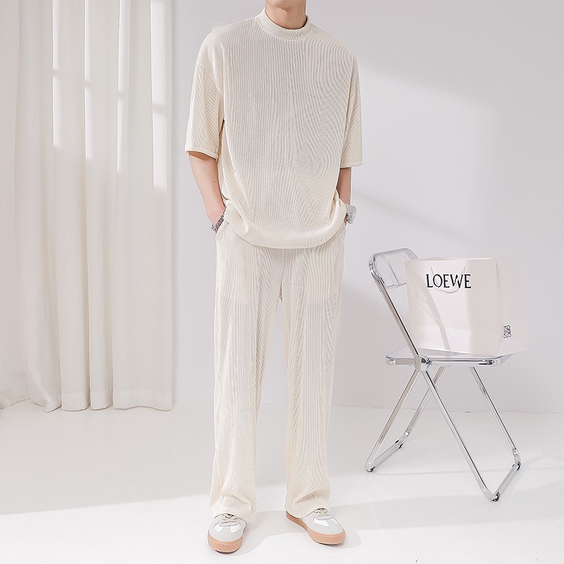 Bộ Quần Áo Thể Thao Vải Cotton Kẻ Ly Co Giãn Tốt Thấm Hút Mồ Hôi Phong Cách Hàn Quốc