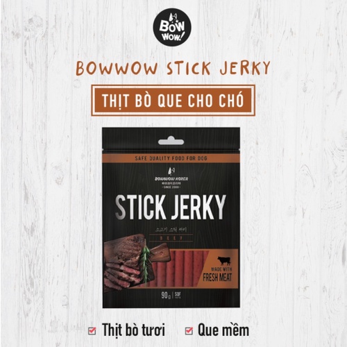 BÁNH THƯỞNG QUE DẼO CHO CÚN STICK JERKY GÓI 90GRAM