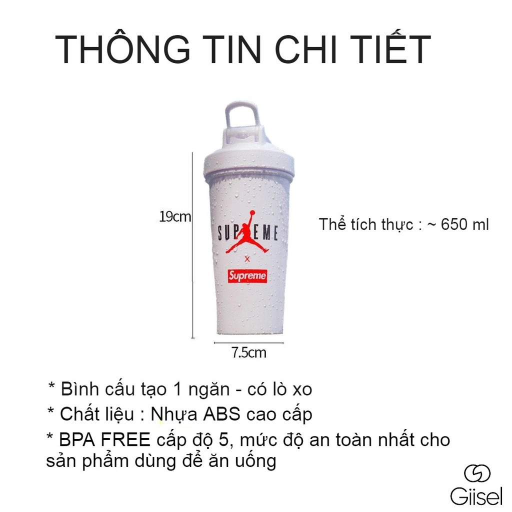 BST Bình nước thể thao 750ml tập chạy bộ, đạp xe, tập gym - yoga