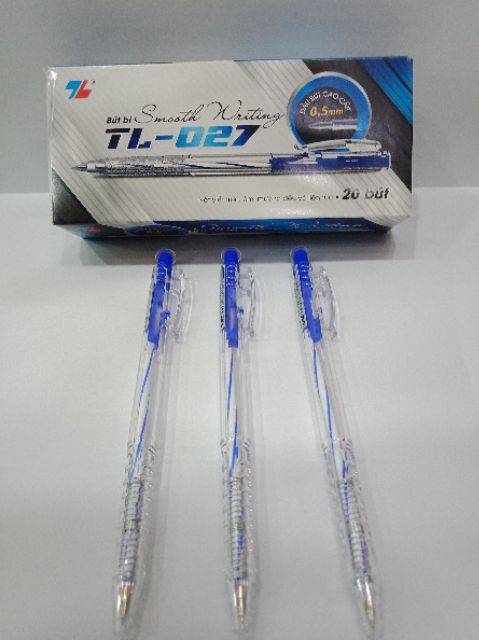 Bút bi TL 027 xanh, đỏ, đen