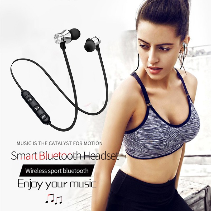 Tai nghe nhét tai bluetooth XT11 từ tính phong cách thể thao chống thấm nước tích hợp micro