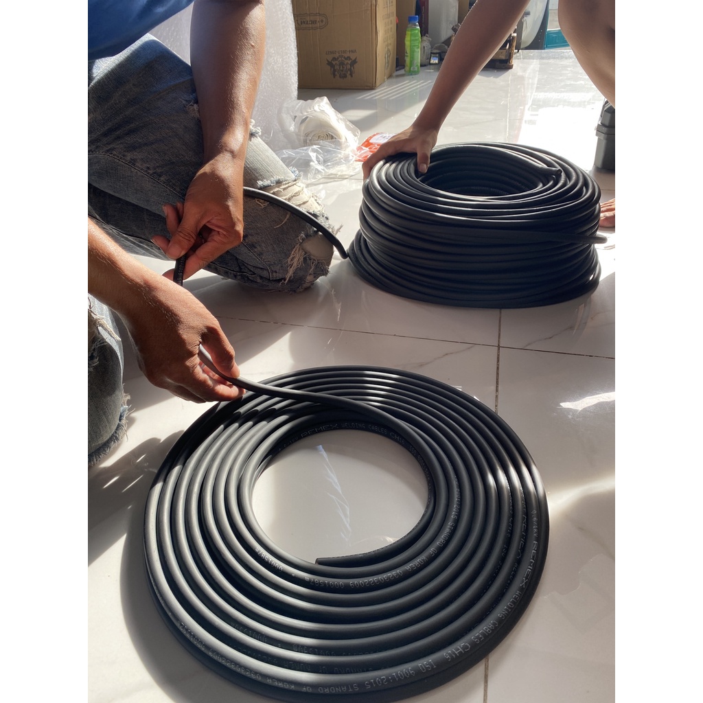 Dây cáp hàn 16, dây điện máy hàn, giá tính theo mét