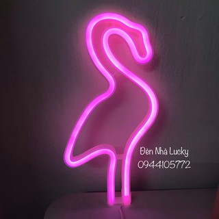 Đèn neon light chim hồng hạc treo tường 🤗🤗