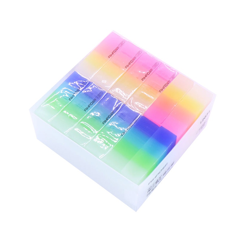 Gôm tẩy 2B màu sắc cầu vồng Gradient sáng tạo cho bé