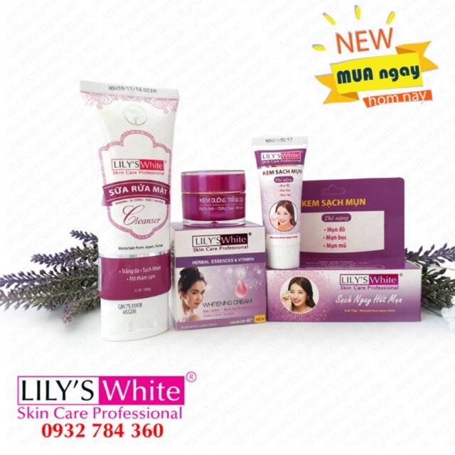 ComBo Mụn Thâm Lily’s White