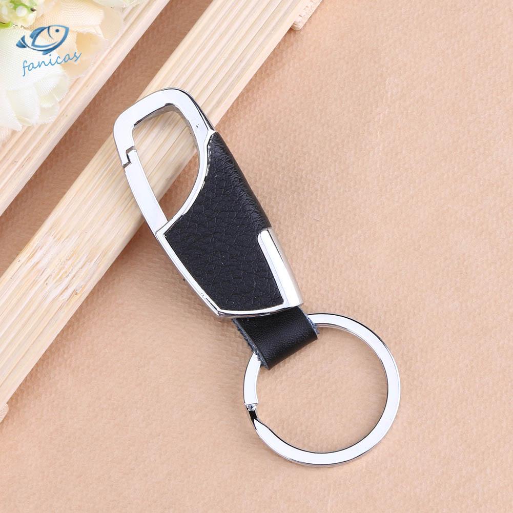 Móc Khóa Kim Loại Phối Da Cho Nam Giá Đỡ