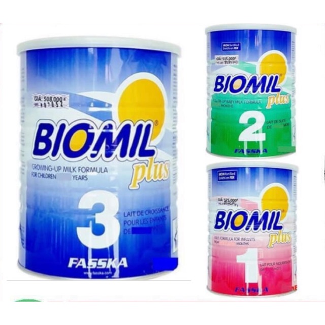 Sữa Biomil plus số 1,2,3 800g