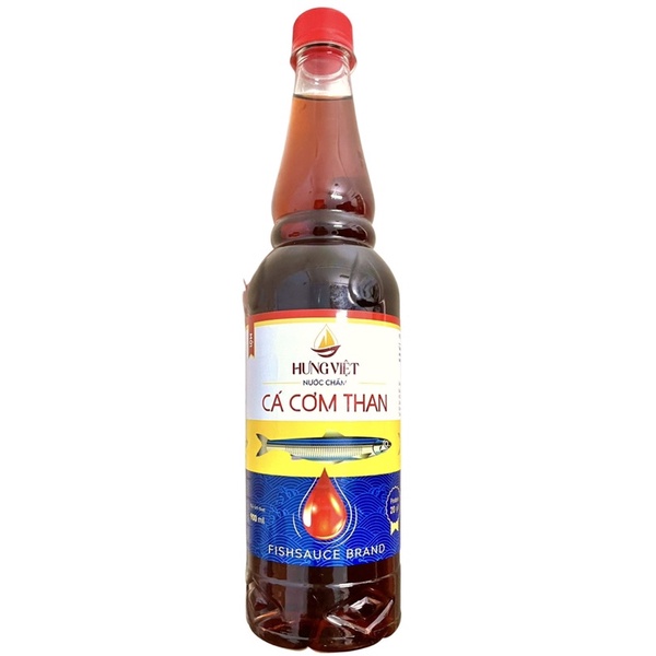 Nước Mắm Cá Cơm Than Hưng Việt chai 900ml Độ Đạm 20 - Việt Nhĩ Nước Chấm Cá Cơm Horeca Deli