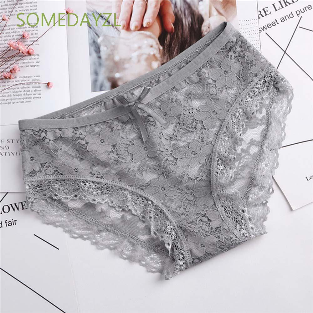 Quần Lót Cotton Không Đường May Thoáng Khí Đính Nơ Gợi Cảm Cho Nữ