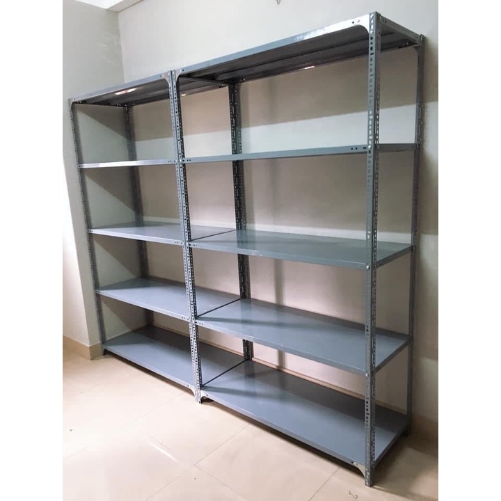 Kệ Sắt V Lỗ Đa Năng Rộng 0,5m x Dài 1 m x Cao 1m-1,2m-1,5m-2m - 3,4,5,6 Tầng – Lắp Ghép