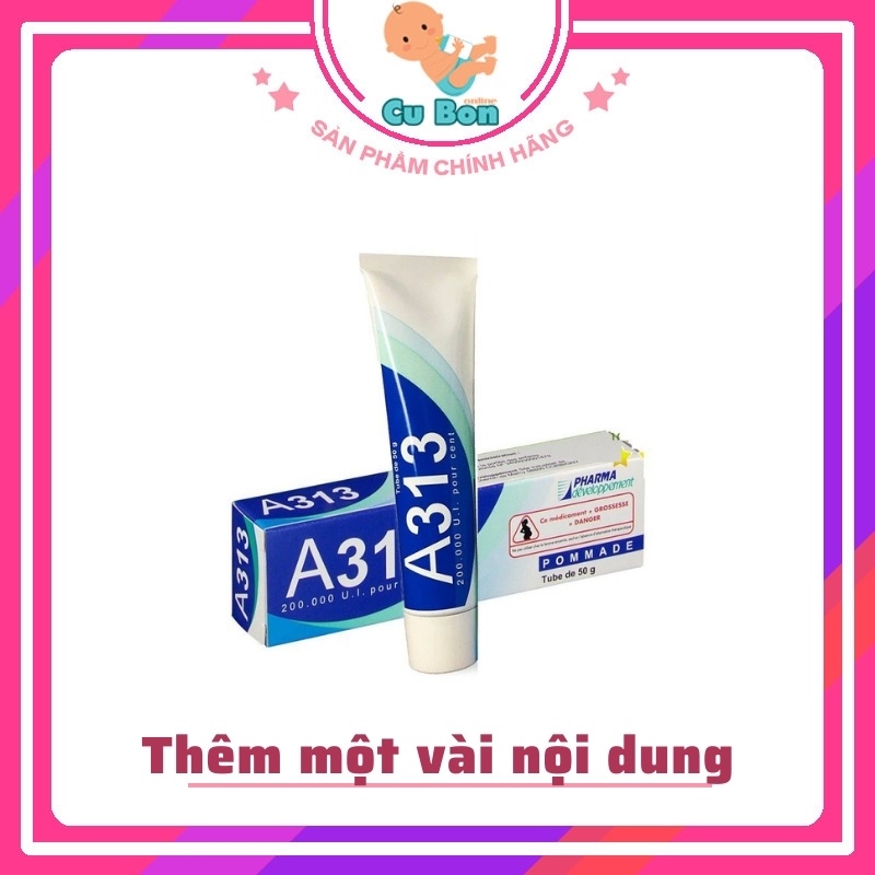 Kem Retinol A313 Nội Địa Pháp  giảm mụn, xóa mờ vết thâm, giảm nhăn và trẻ hóa da hiệu quả, phục hồi làn da nhanh chóng