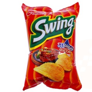 Snack khoai tây Orion Swing vị bò bít tết 48g