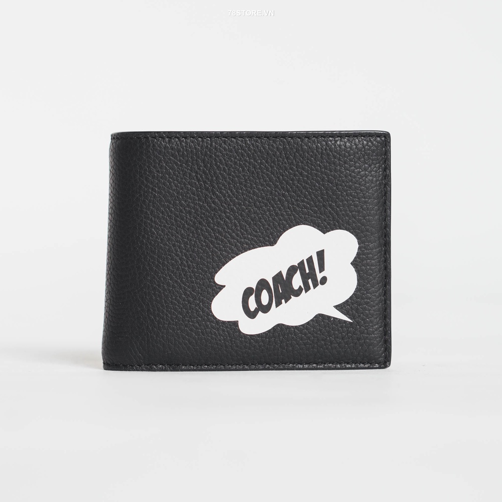 (Authentic 100%) Ví Da Nam Coach 3-in-1 Wallet Chính Hãng