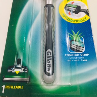 COMBO Dao cạo râu Gillette Vector và bọt cạo râu Gillette Vector 50g