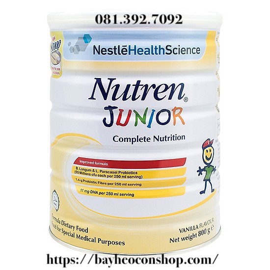 [Mơi] Bộ 06 Sản Phẩm Dinh Dưỡng Nestlé Nutren Junior (850g)