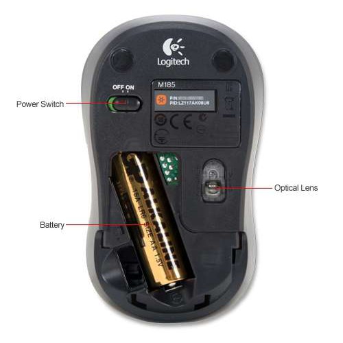 Chuột Không Dây 💎𝓕𝓡𝓔𝓔𝓢𝓗𝓘𝓟💎 Mouse Ko Dây Logitech Laser M185  SPTECH COMPUTER