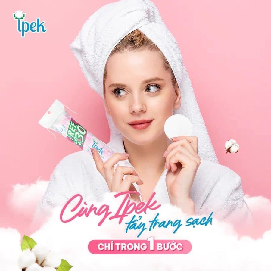 Combo 2 Gói Bông Tẩy Trang IPEX 150 Miếng 100% Cotton Thổ Nhĩ Kỳ