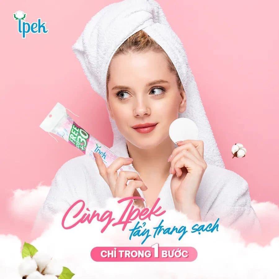 Combo 2 Gói Bông Tẩy Trang IPEX 150 Miếng 100% Cotton Thổ Nhĩ Kỳ