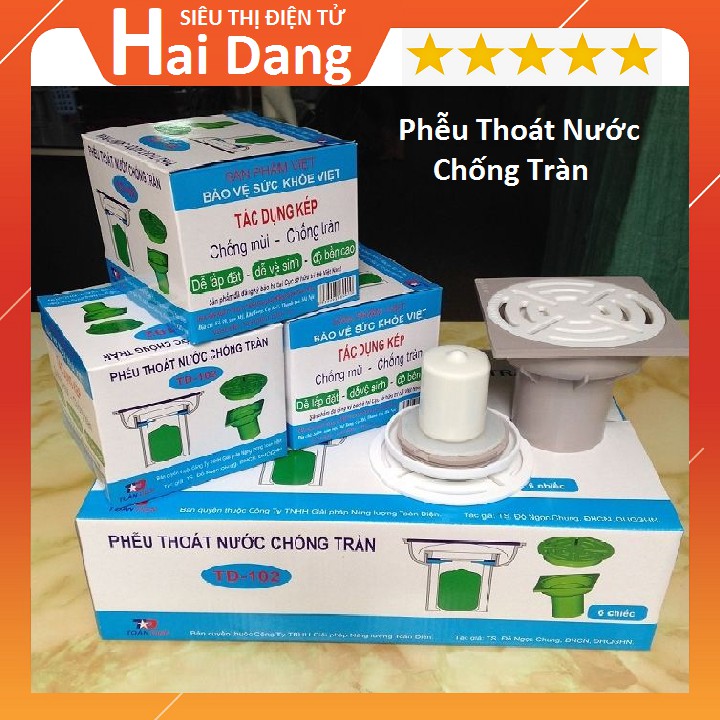 Phễu Thoát Nước Chống Tràn TD-102 (Trắng)