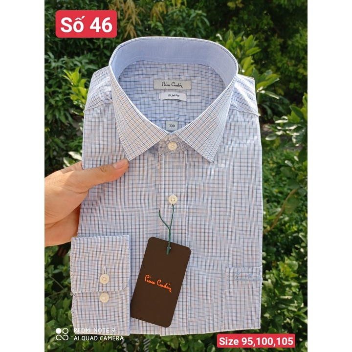 Size 105  các màu áo sơ mi dài tay Pie xuất Hàn lịch sự chất đẹp mẫu mới