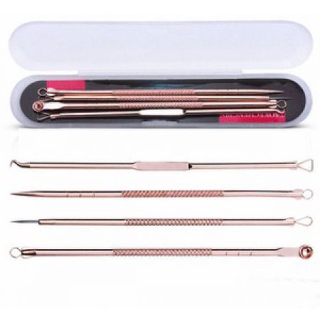 [hihi 01 bán sỉ] HÀNG MỚI. BỘ 4 CÂY NẶN MỤN KIM LOẠI LOẠI TỐT