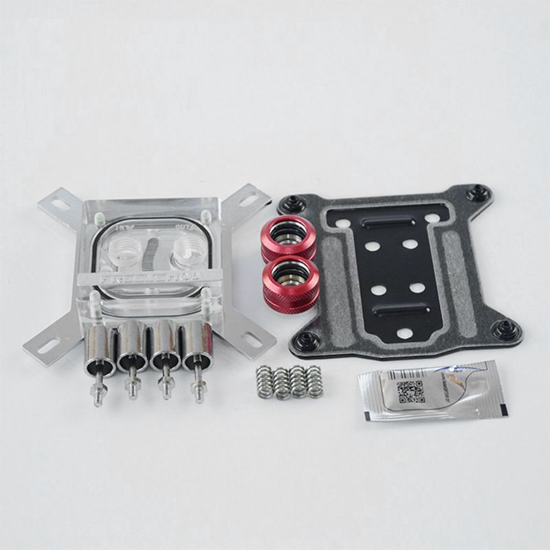 Tree* zzzone* G1/4 Thread Waterblock Acrylic Copper Water Cooling CPU Radiator Heatsink Block