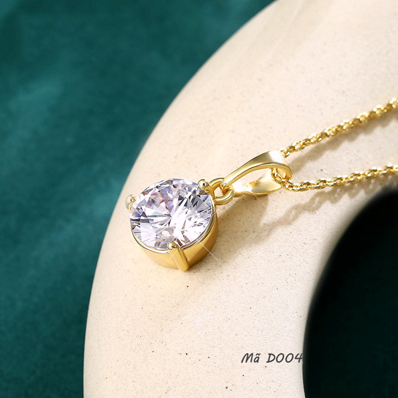 Dây Chuyền Đính Đá Nữ D04 Bền Màu Dài Dây 45cm Bảo Hành 6 tháng