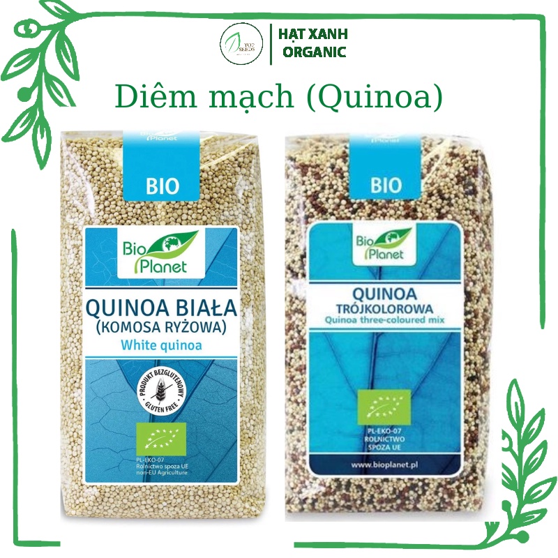 Hạt diêm mạch Quinoa hữu cơ Trắng, Mix 3 màu Bio Planet 500g