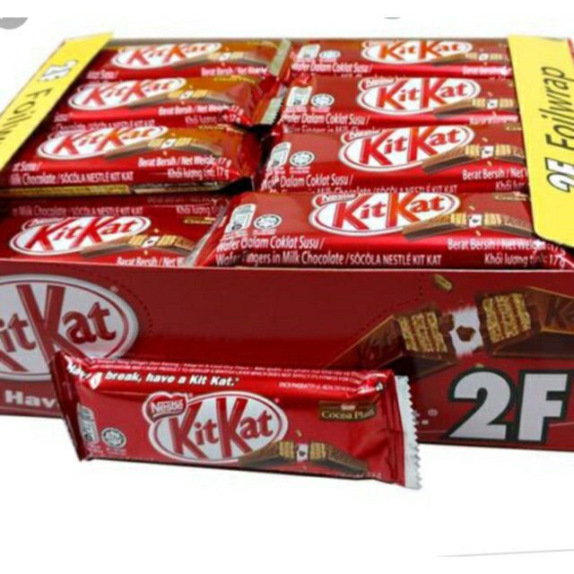 Bánh Xốp Phủ Socola Nestle' KitKat Hộp 12 Thanh