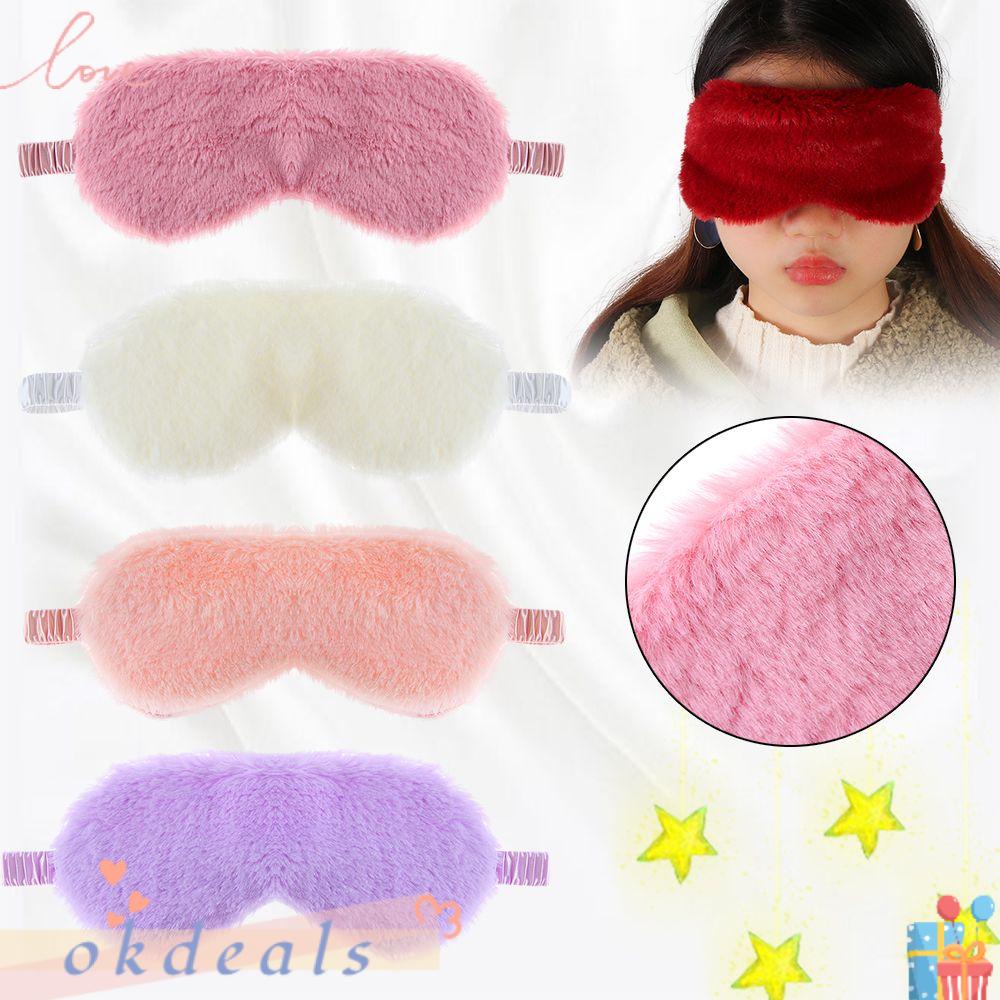 OKDEALS Plush Sleep Eyeshade Soft Cute Shade Cover Travel Relax Eye Mask