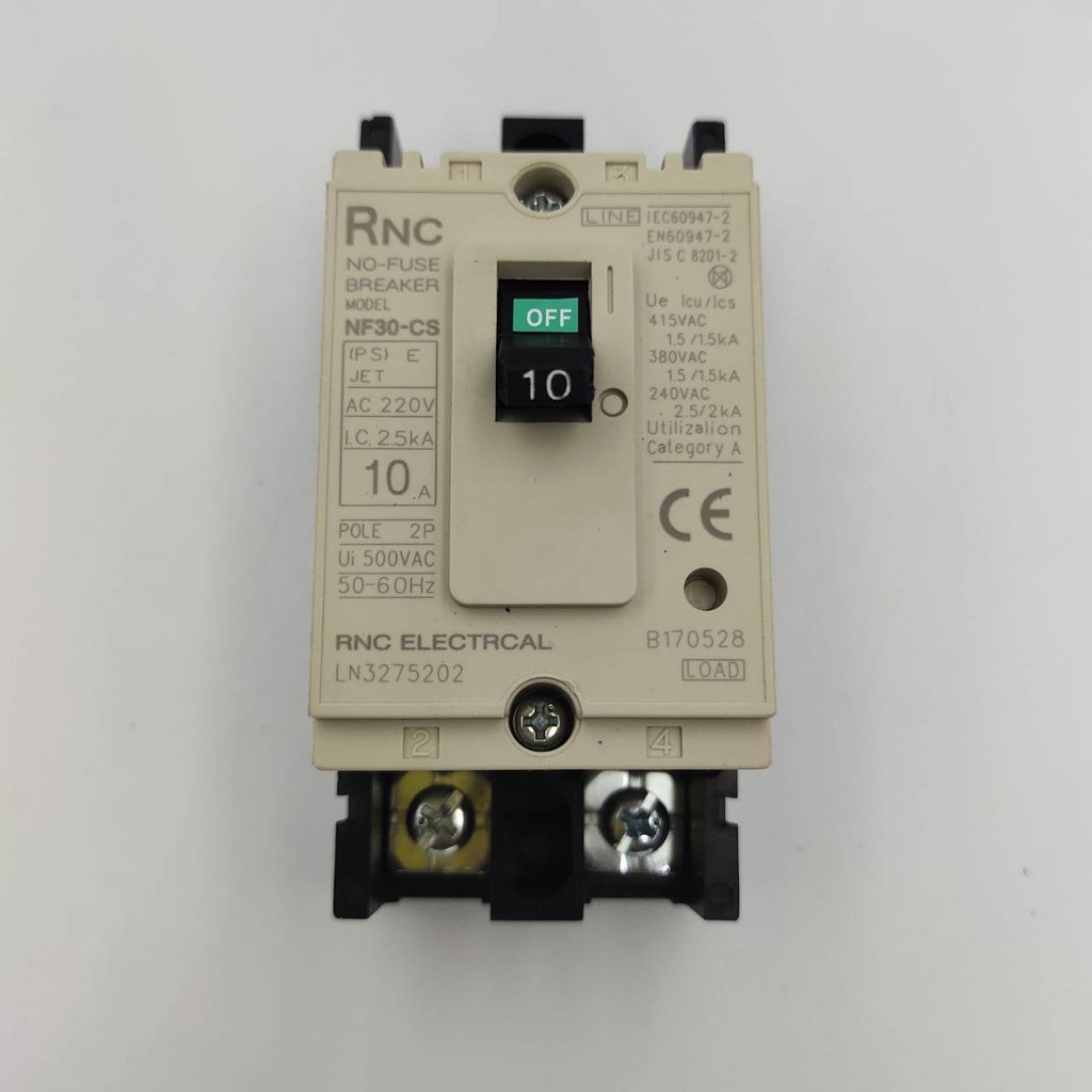 APTOMAT Át khối  2 Pha Mitsubishi MCCB 2P  NF30-CS 2P 3~30A 2.5kA