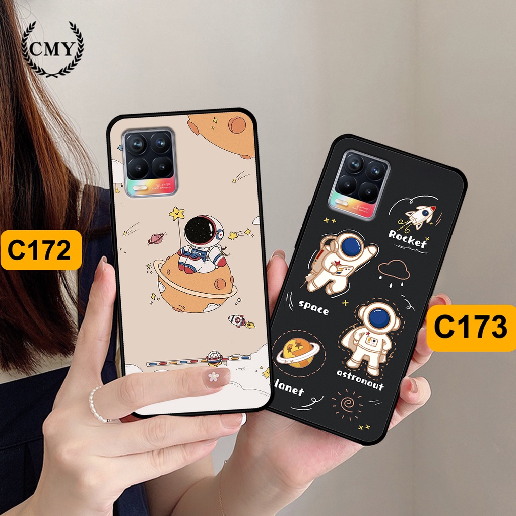 Ốp Realme 8 in hình astronaut, phi hành gia vũ trụ hottrend, độc đáo, cá tính.