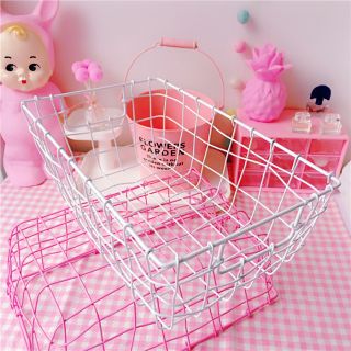 Phụ kiện chụp ảnh giỏ sắt hồng