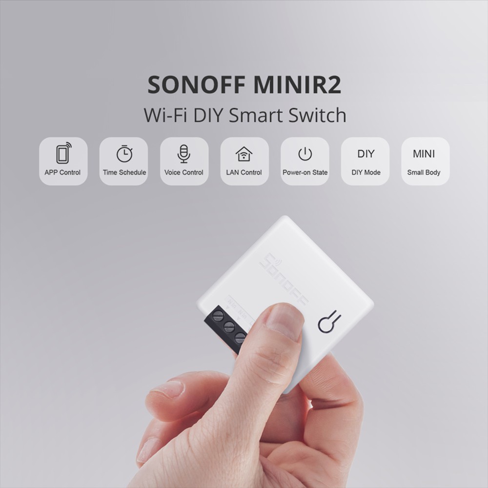 [Mã LIFEHLDEC giảm 10% đơn 99k] Công tắc điều khiển thông minh SONOFF MINIR2 cho Google